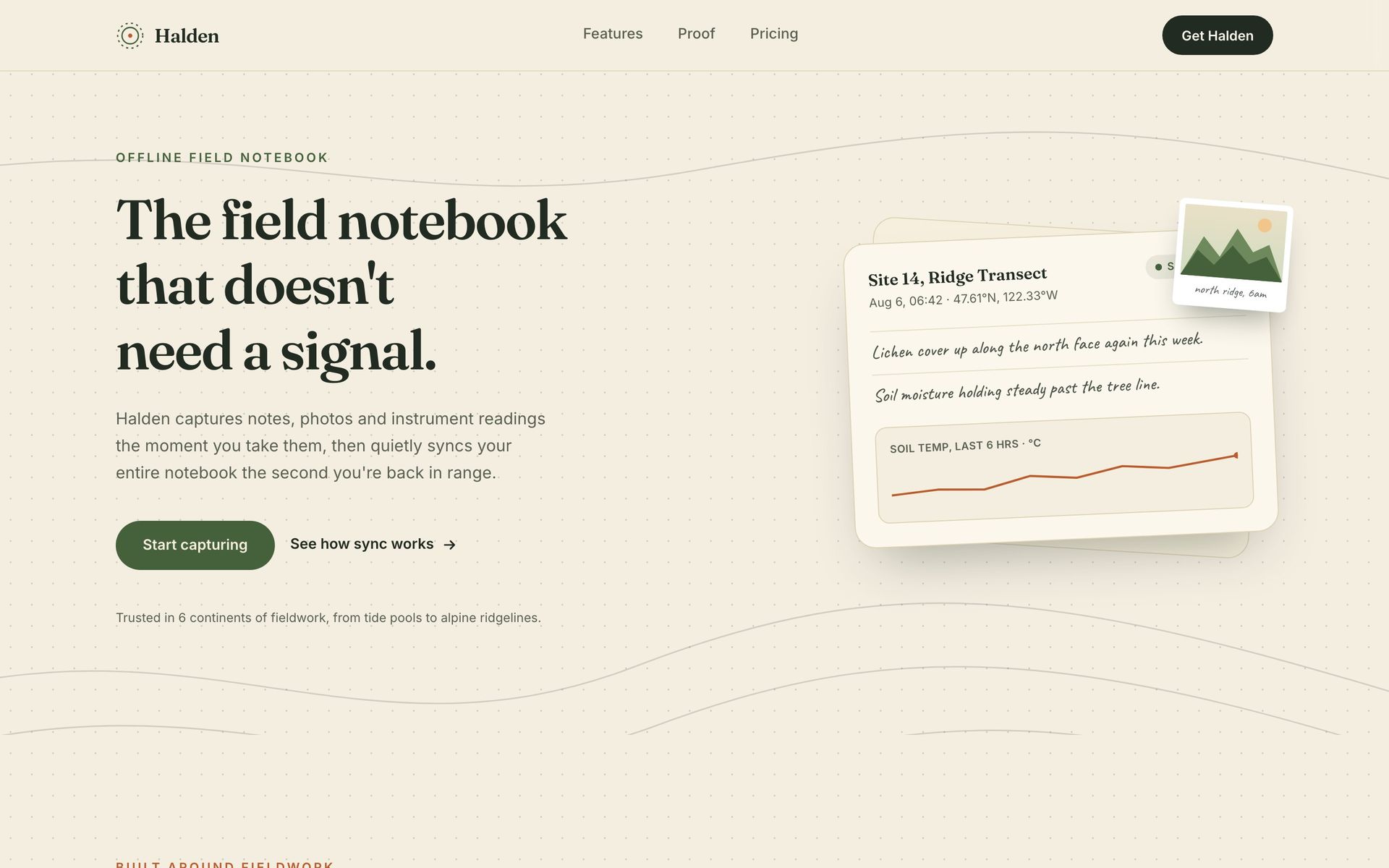 A page built by the Image to code design skill