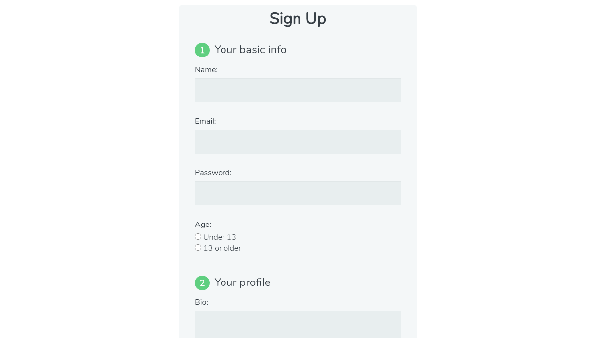 CSS Forms - Pretty Form