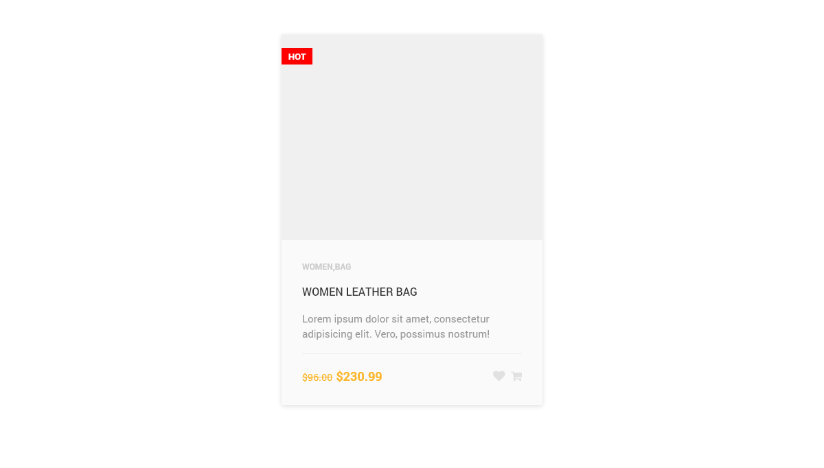 CSS Product Cards - HTML CSS Product Card UI design