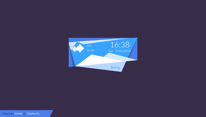 CSS Weather Widgets - CSS3 Weather Widget