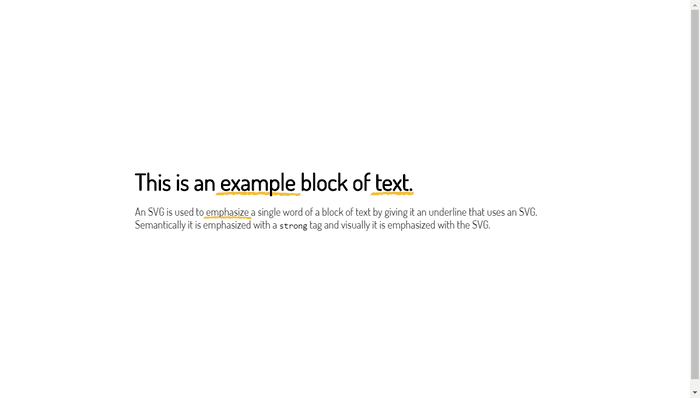 CSS Text Effects - SVG Text Underline