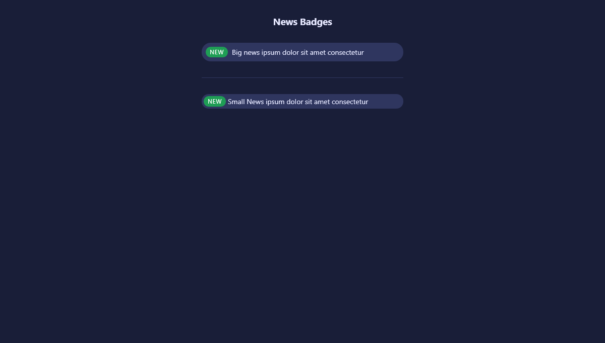 CSS Badges - Announcement Badges