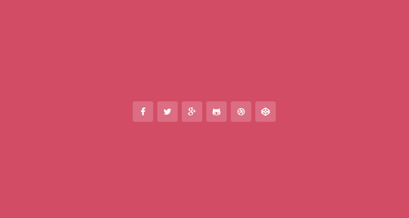 CSS Social Media Icons - Minimal Social Media Hover Icons With Pop-up Titles