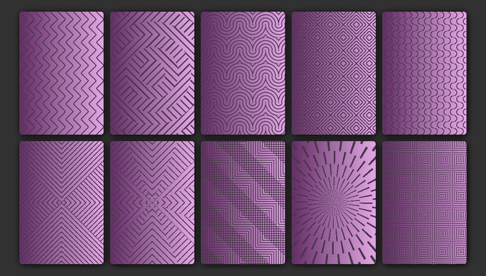 CSS Background Patterns - 1 Element Card Patterns (Chrome Only)