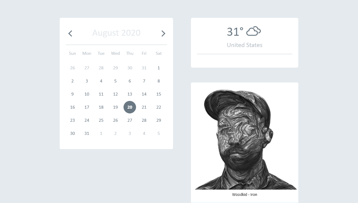 HTML UI Kits - UI kit - white  