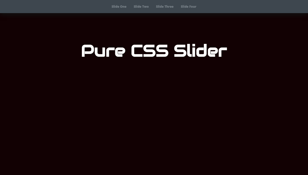 CSS Sliders - Pure CSS Horizontal Slide