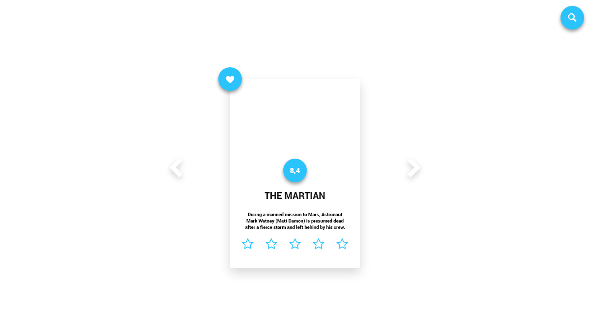 JavaScript Carousels - Movie card slider