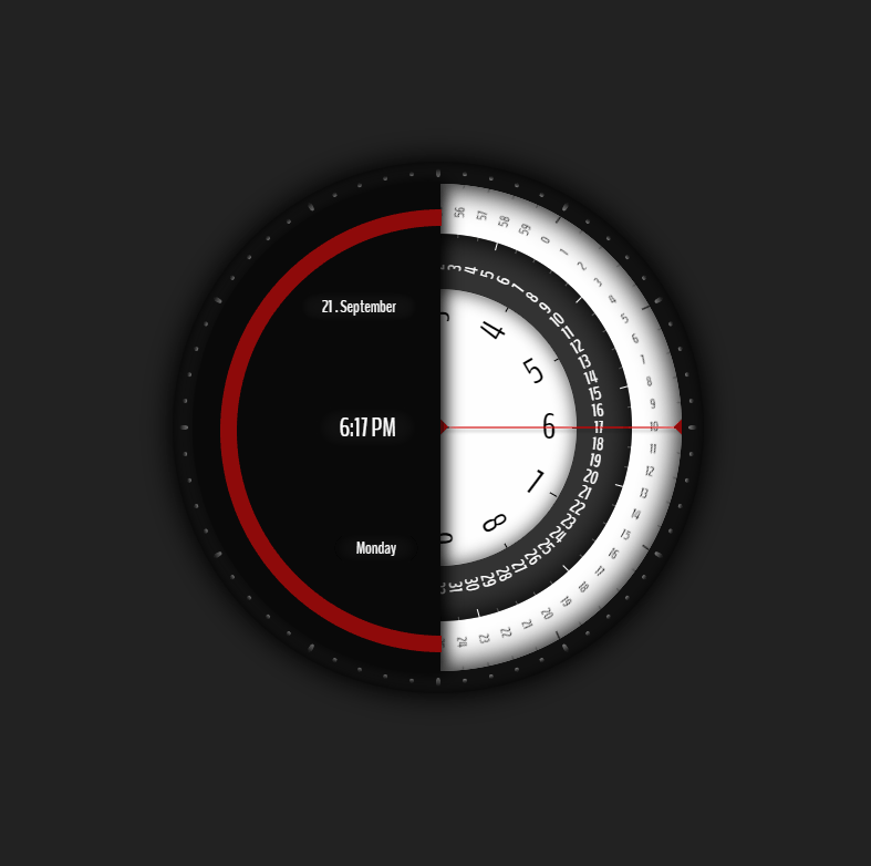 CSS Clocks - Analog Digital clock