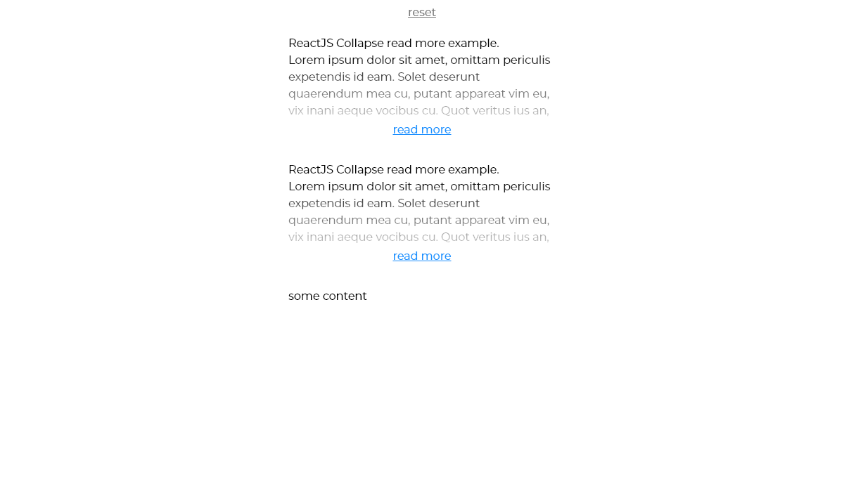 React.js Accordions - ReactJS Collapse - read more