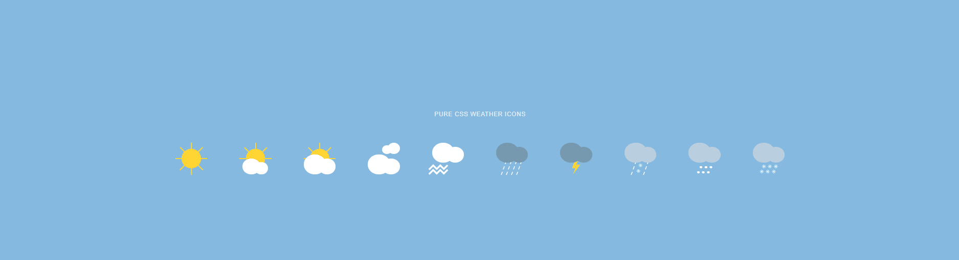 CSS Weather Icons - CSS Weather Icons