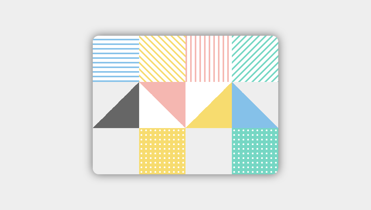 CSS Triangle Backgrounds - Background Pattern - SCSS