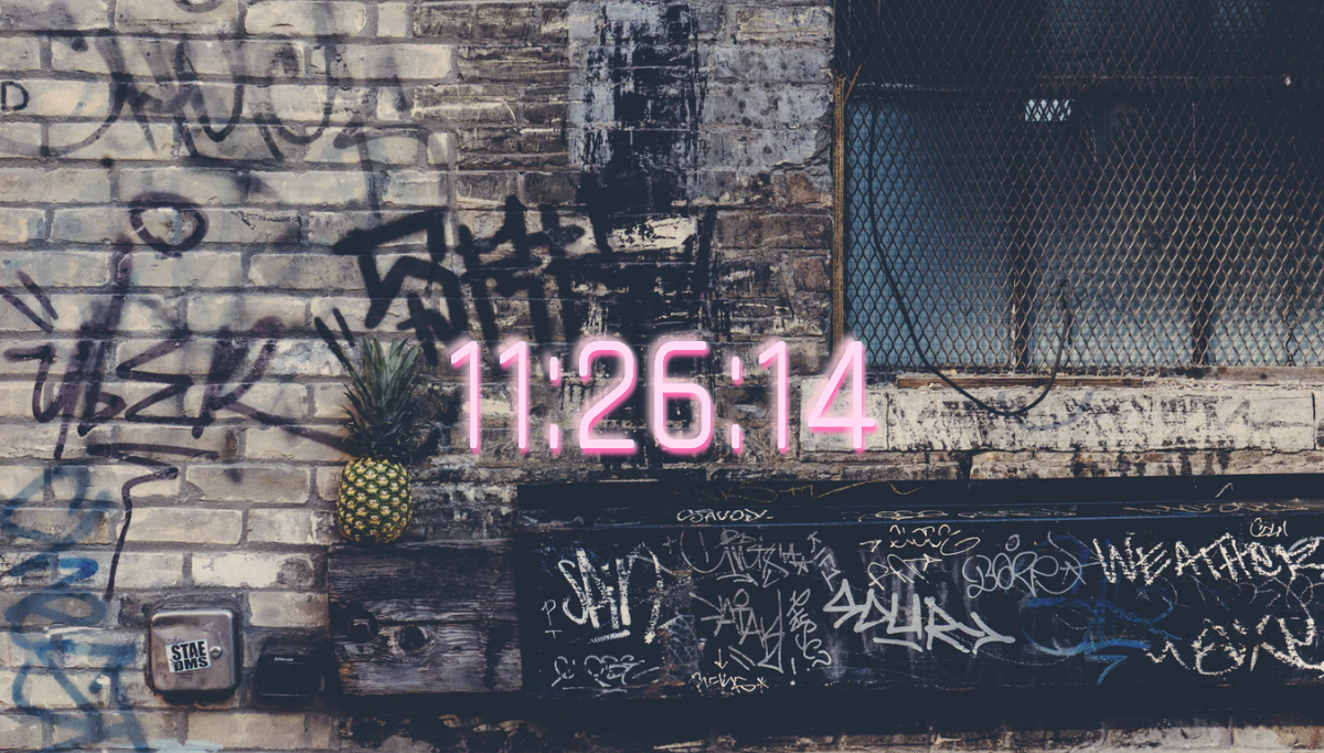 CSS Clocks - Neon Flicker Clock