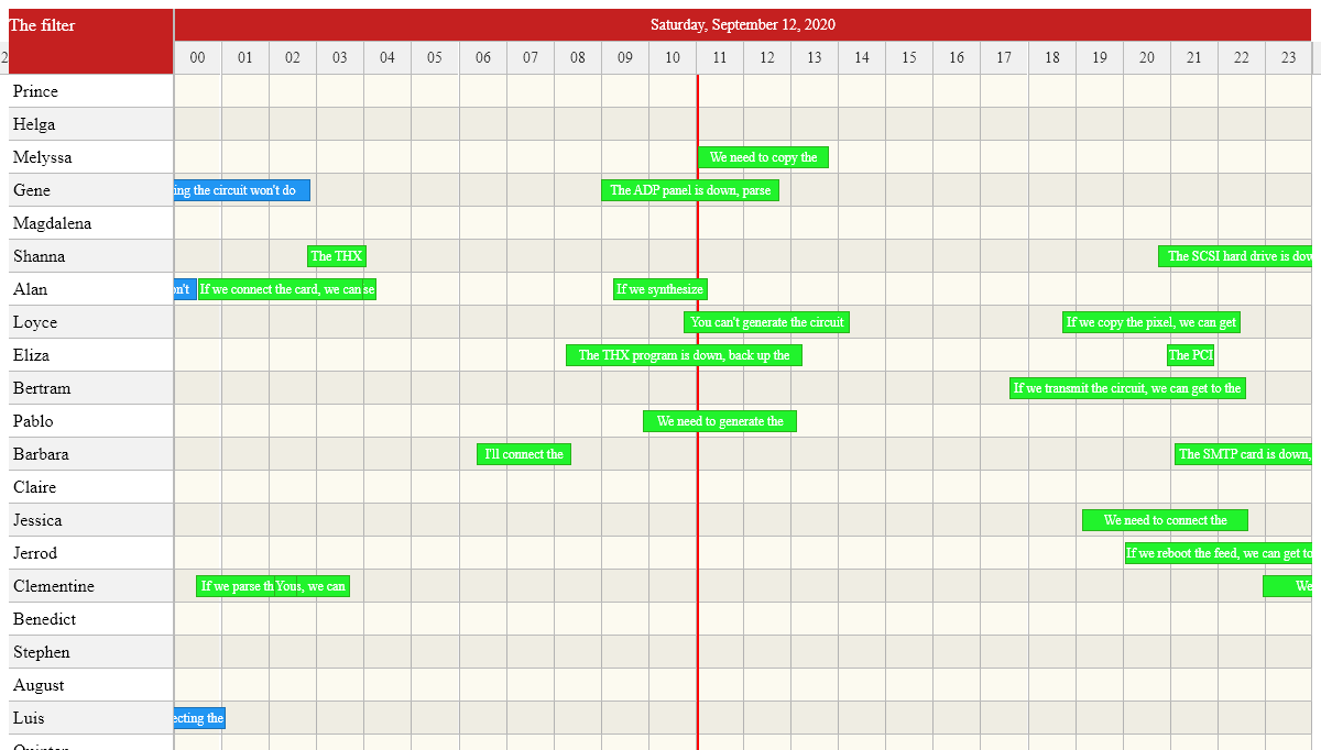 React.js Timelines - react-calendar-timeline demo