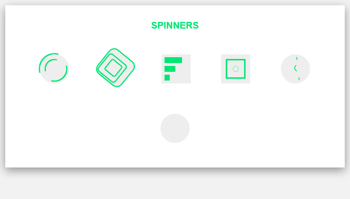 CSS Spinners - Clean CSS Spinners