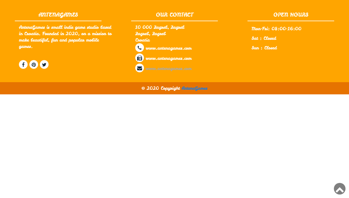 CSS Headers and Footers - Footer Elegant