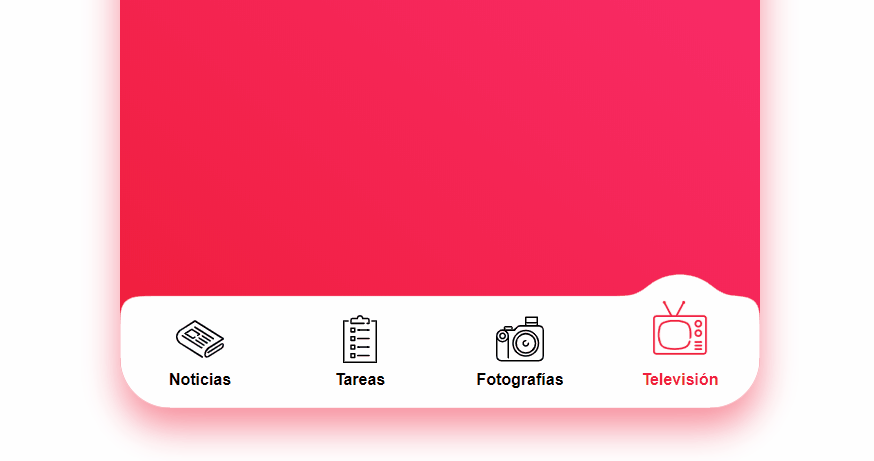 JavaScript Tab Bars - TAB Gooey Icon Navigation Menu Concept