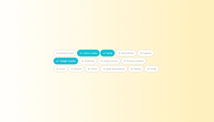 Checkboxes CSS - chippy checkbox inputs