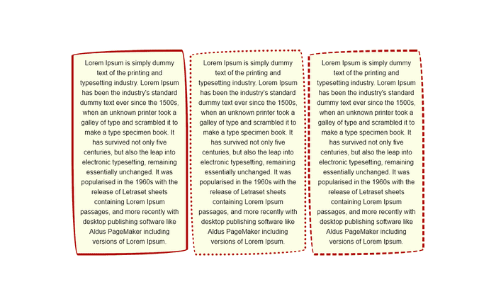 CSS Border Examples - Hand Drawn Border Effects