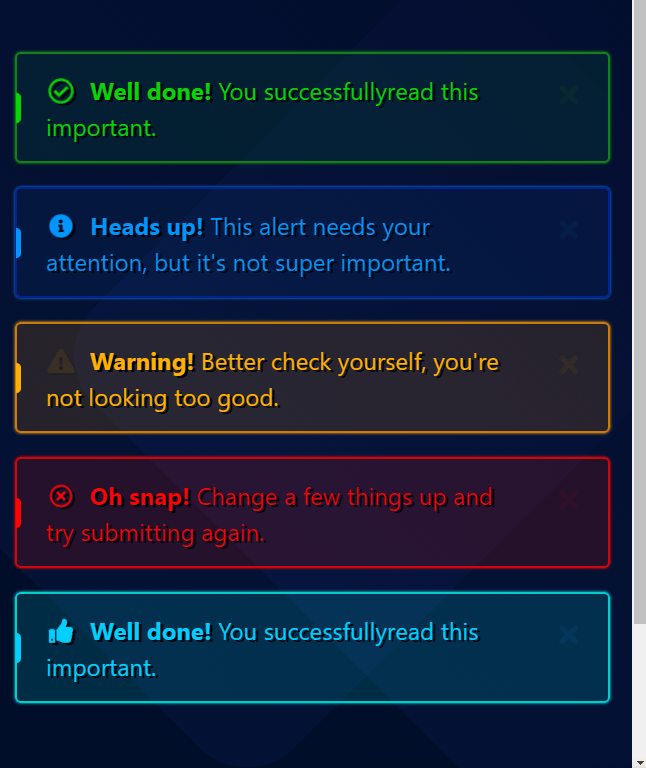 CSS Notifications