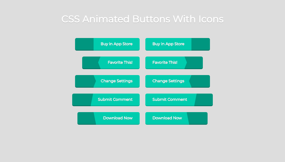 CSS Download Buttons - Animated CSS3 buttons