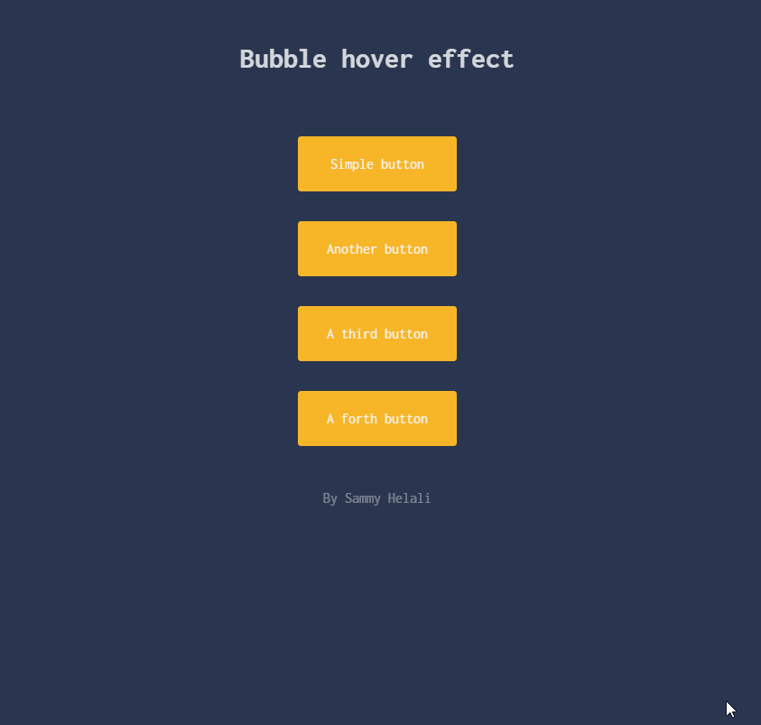 jQuery Buttons - Animated hover button