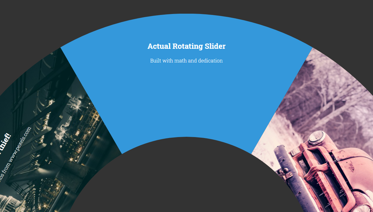 CSS Sliders - Actual Rotating Slider
