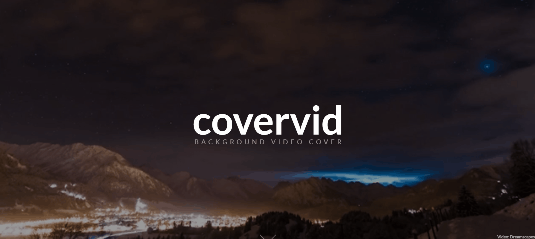 jQuery Background Plugins - CoverVid