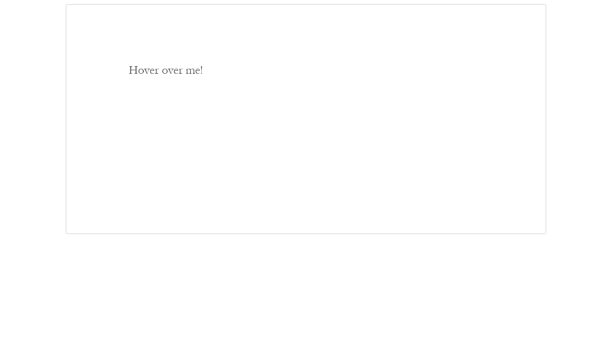 CSS Tooltips - CSS Hover Tooltip Panel