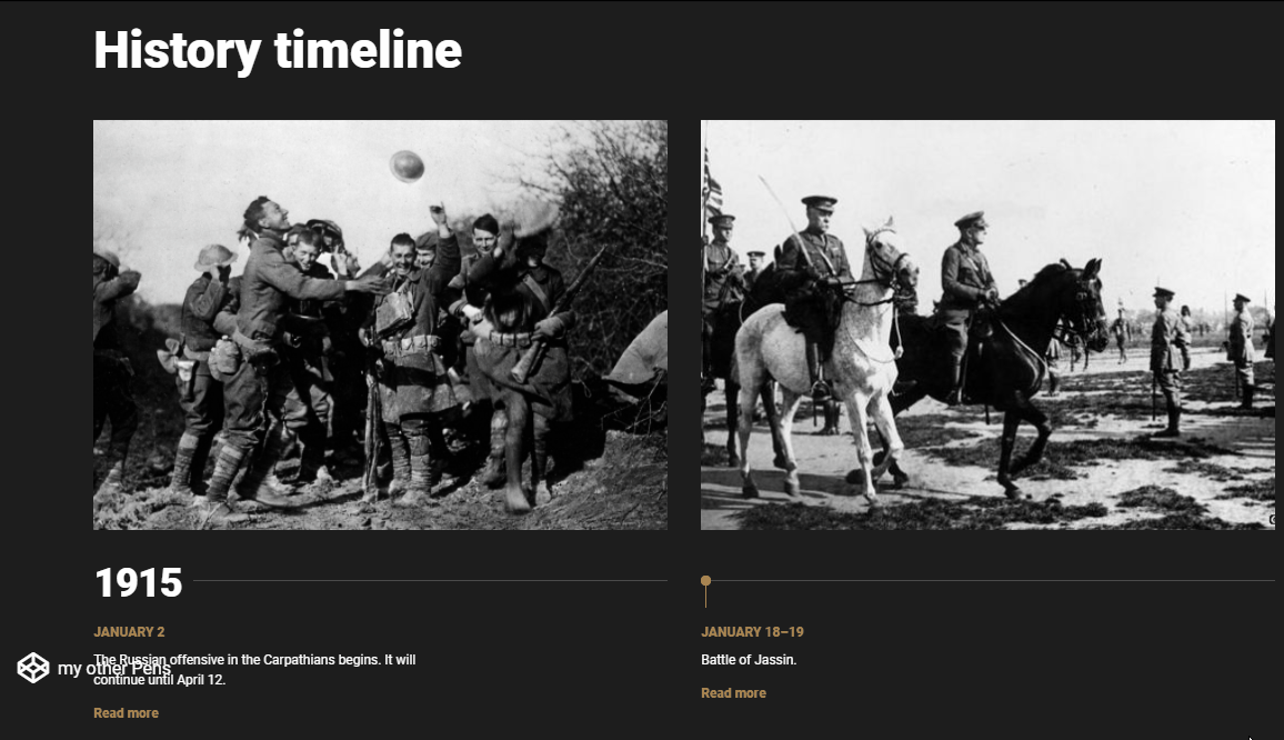 CSS Timelines - Responsive history timeline