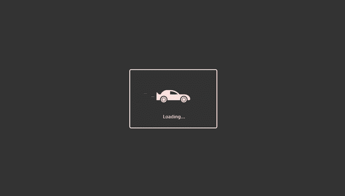 CSS Loaders - Car preloader