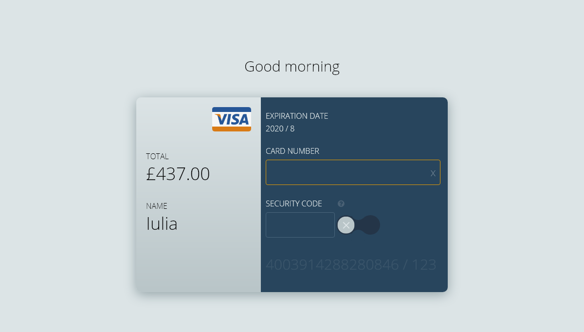 CSS Credit Cards - Credit card UI