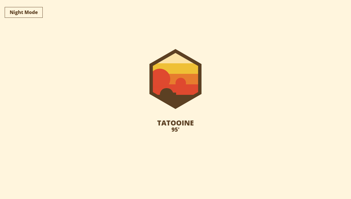 CSS Badges - Tatooine Badge