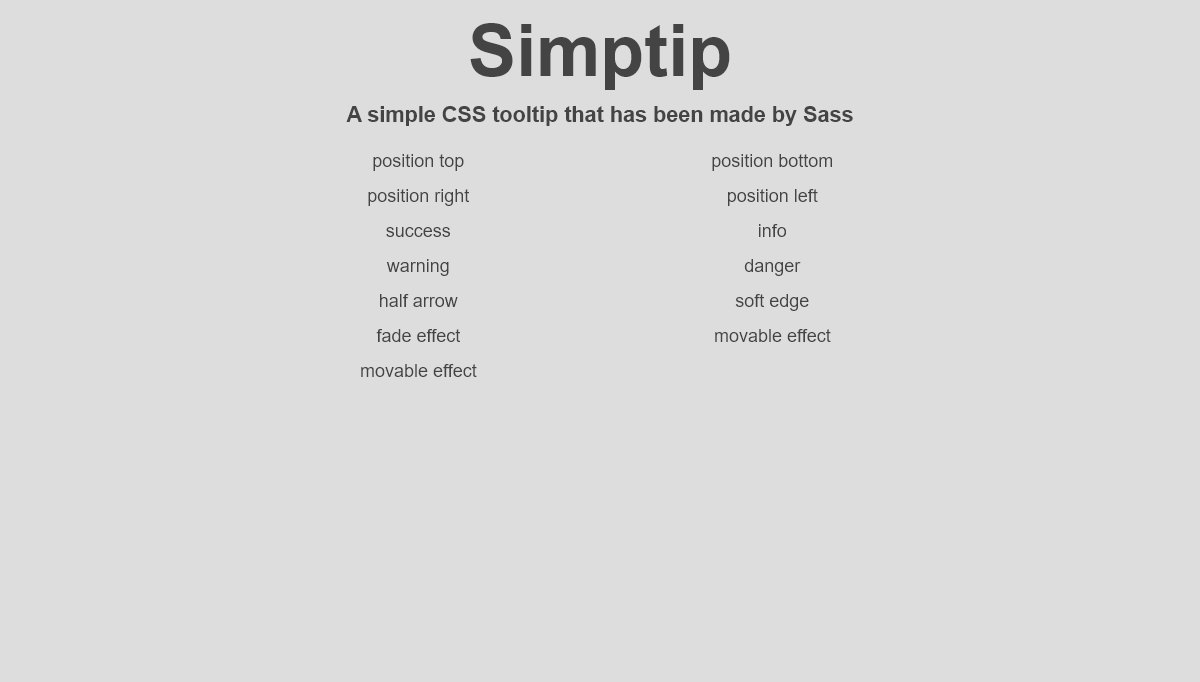 CSS Tooltips - simple CSS tooltip