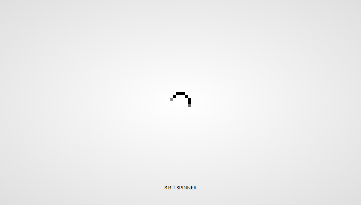 CSS Loaders - 8 bit spinner