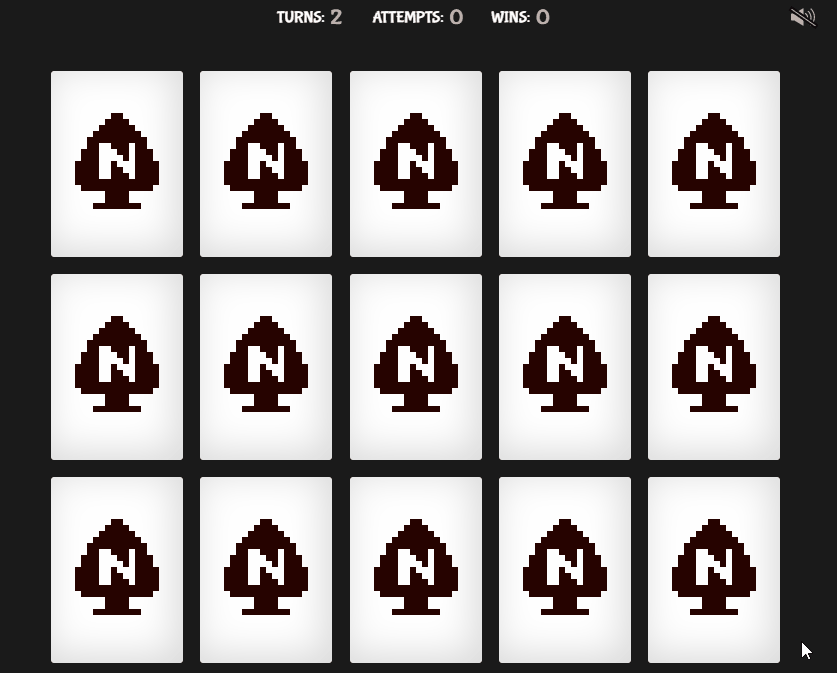 JavaScript Memory Games - SMB3 Memory Card Game
