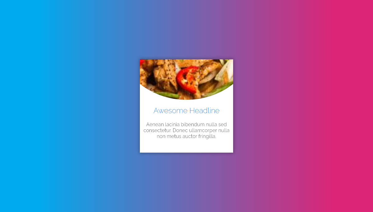 CSS Card Hover Effects - Material Card with Animated Featured Image