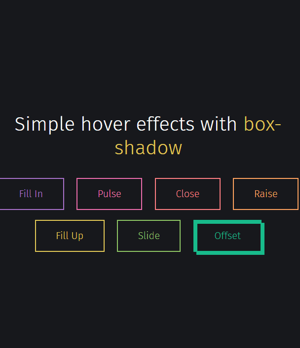 CSS Button Hover Effects
