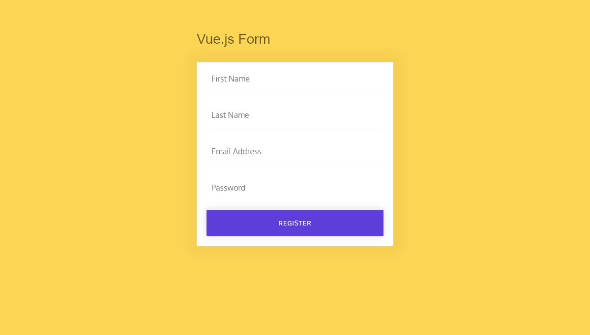Vue Progress Bars - Vue.js Form with progress bar