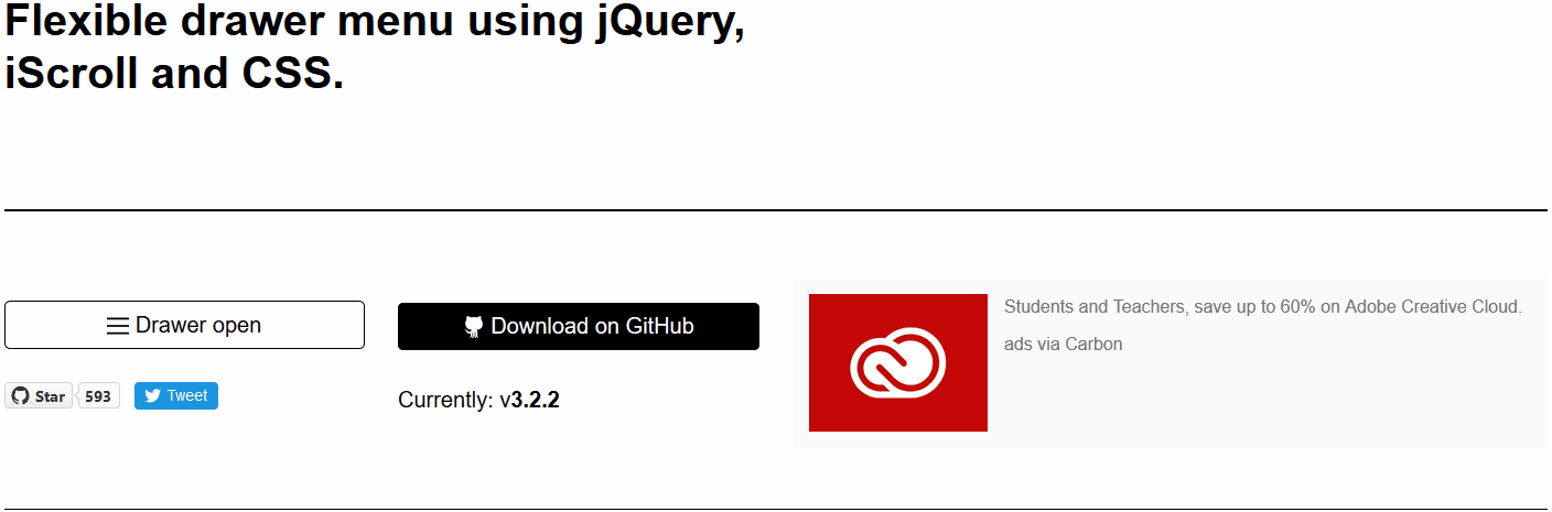 jQuery Menus - Drawer