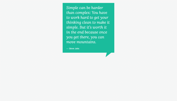 CSS Speech Bubbles - CSS Speech Bubble