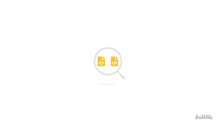 CSS Animation Examples - Magnifying glass scrolling loop animation