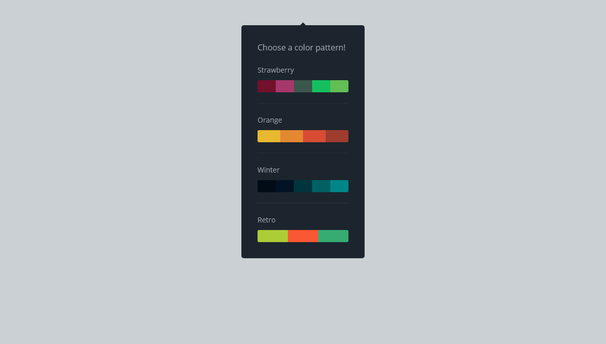 CSS Color Palettes - Color Palette