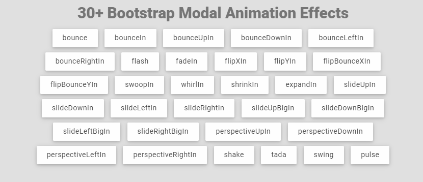 Bootstrap Modal Windows - 30+ Bootstrap Modal Animation Effects