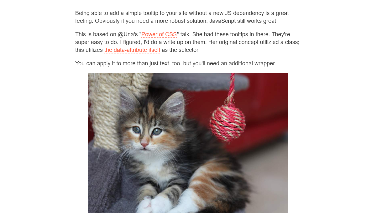 CSS Tooltips - Simple CSS-only tooltip
