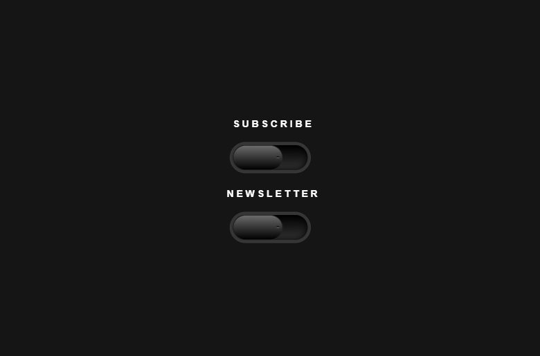 CSS Toggle Switches - Toggle Button Switiches
