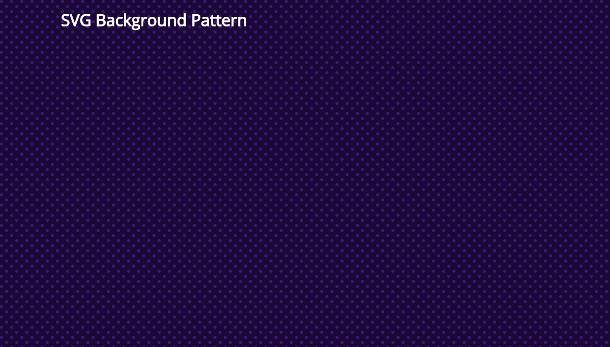 CSS Background Patterns - SVG background Pattern