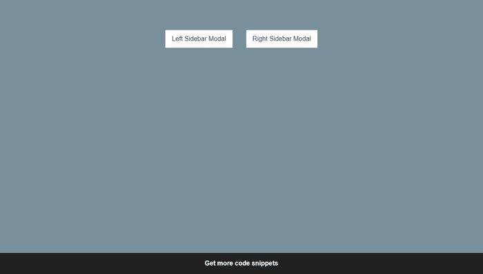 Bootstrap Modal Windows - BootStrap Modal as Left/Right Sidebar