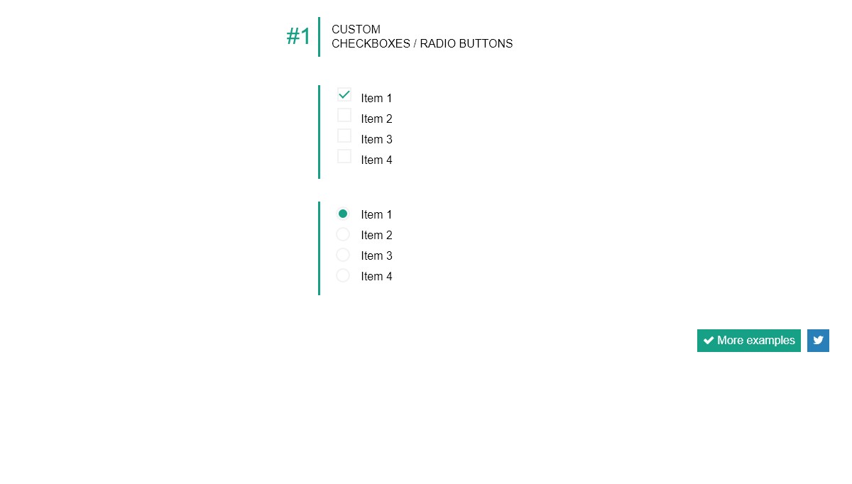 Radio Buttons CSS - Custom Checkboxes / Radio Buttons