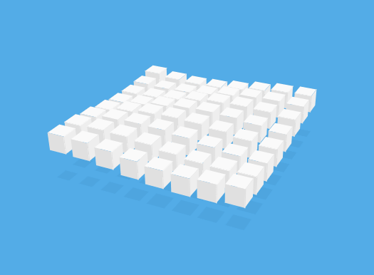 CSS Cubes - Waving Cubes CSS