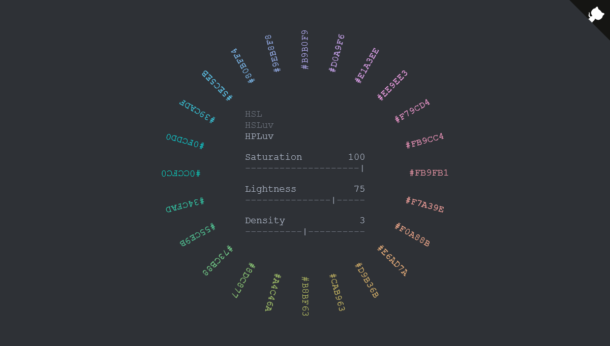 CSS Color Palettes - Color Wheel